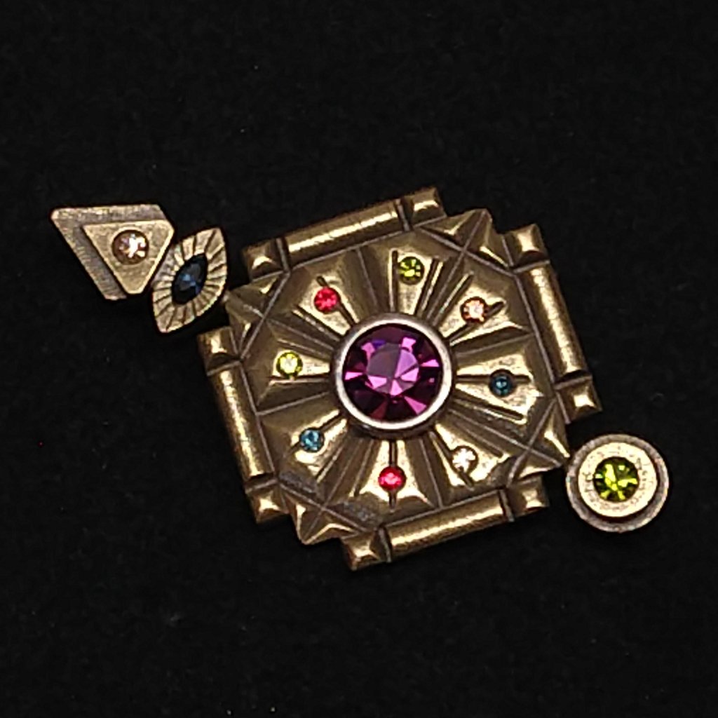 Vintage Patricia Locke Gold Tone Brooch/Pin